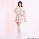 ヨークレースフリルショートブルゾン【大きいサイズ有り】