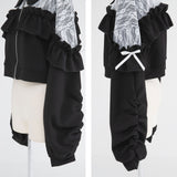 ヨークレースフリルショートブルゾン【大きいサイズ有り】