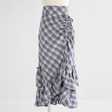 【4L〜6L】ドロストアシメフリルマーメイドスカート