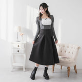 シンプルタックダンボールフレアスカート