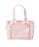 レースアップリボンキラキラビジュー痛バッグ