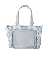 レースアップリボンキラキラビジュー痛バッグ