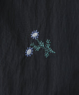 【メール便】タフタ刺繍ハーフスリーブブラウス