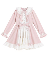 【新春セール】プリンセスティアードはしごレースフリルワンピース