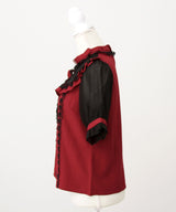 チョーカー風クロスレースブラウス