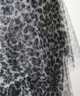 チェック柄・迷彩柄・レオパード柄チュールイレヘムスカート