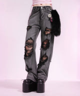 クラッシュデニム【大きいサイズ有】