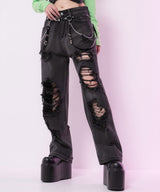 クラッシュデニム【大きいサイズ有】