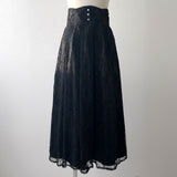 バックリボンハイウエストフレアスカート