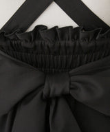 シアーギンガムフリルサス付きスカート