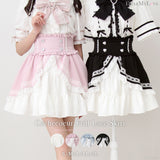 カシュクールフリルはしごレーススカート