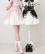 カシュクールフリルはしごレーススカート