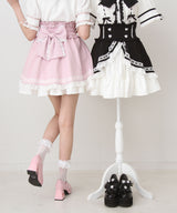 カシュクールフリルはしごレーススカート