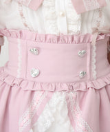 カシュクールフリルはしごレーススカート