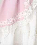 カシュクールフリルはしごレーススカート