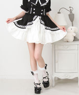 カシュクールフリルはしごレーススカート