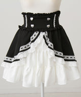 カシュクールフリルはしごレーススカート