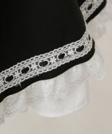 カシュクールフリルはしごレーススカート