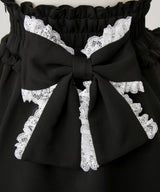 カシュクールフリルはしごレーススカート