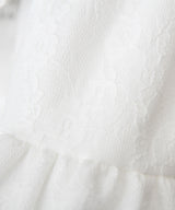 カシュクールフリルはしごレーススカート