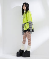 ロゴボーダー長袖レイヤードカットソー