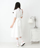 コットンバルーンボウタイリボンワンピース