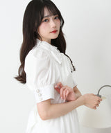 コットンバルーンボウタイリボンワンピース