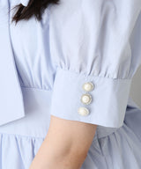 コットンバルーンボウタイリボンワンピース