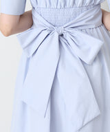 コットンバルーンボウタイリボンワンピース