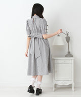 コットンバルーンボウタイリボンワンピース