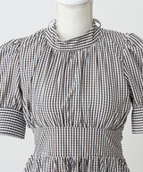 コットンバルーンボウタイリボンワンピース