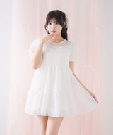 シアードットチュニックティアードワンピース【大きいサイズ有り】