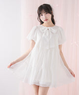 シアードットチュニックティアードワンピース【大きいサイズ有り】