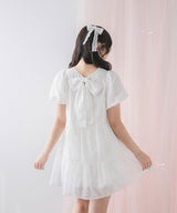 シアードットチュニックティアードワンピース【大きいサイズ有り】