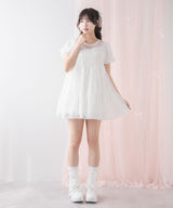 シアードットチュニックティアードワンピース【大きいサイズ有り】