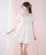 シアードットチュニックティアードワンピース【大きいサイズ有り】