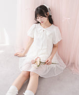 シアードットチュニックティアードワンピース【大きいサイズ有り】