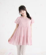 シアードットチュニックティアードワンピース【大きいサイズ有り】