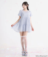 シアードットチュニックティアードワンピース【大きいサイズ有り】