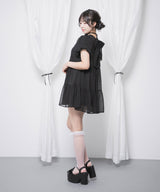 シアードットチュニックティアードワンピース【大きいサイズ有り】