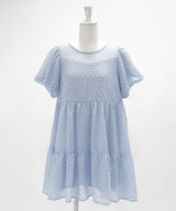 シアードットチュニックティアードワンピース【大きいサイズ有り】