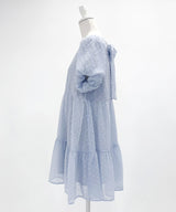 シアードットチュニックティアードワンピース【大きいサイズ有り】