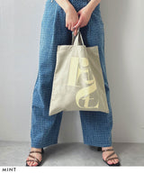 バイカラーロゴトートーバッグ