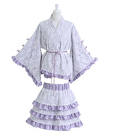 総レースリボン浴衣ドレス