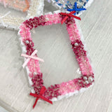 推し活ツイードリボントレカケース