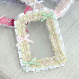 推し活ツイードリボントレカケース