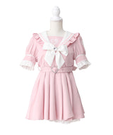 ハートレースリボンセーラーワンピース