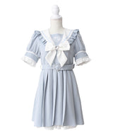 ハートレースリボンセーラーワンピース