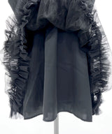 【4L-6L】チュールフリルドールティアードチュニックキャミワンピース