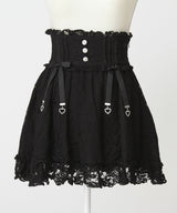 選べる丈レースフリルリボンスカート